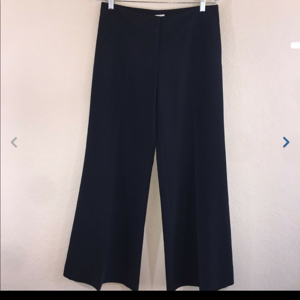 Cache Black Dress Work Career Wide Leg Pants 4